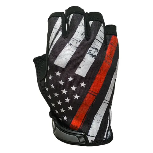 Industrious Handwear Red Line Flag Unlined Half-Finger Gloves