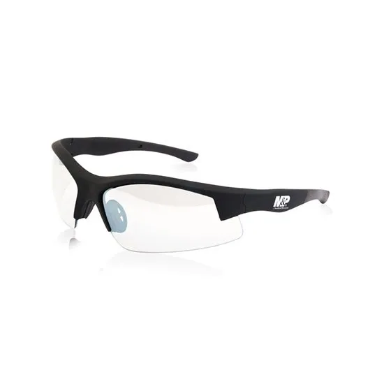 Smith & Wesson Super Cobra Frame Shooting Glasses Black Rubberized Clear Mi - Smith & Wesson