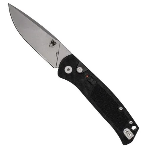 Cobratec Recon Push-Button Auto 3.12 In Black - Cobratec Knives