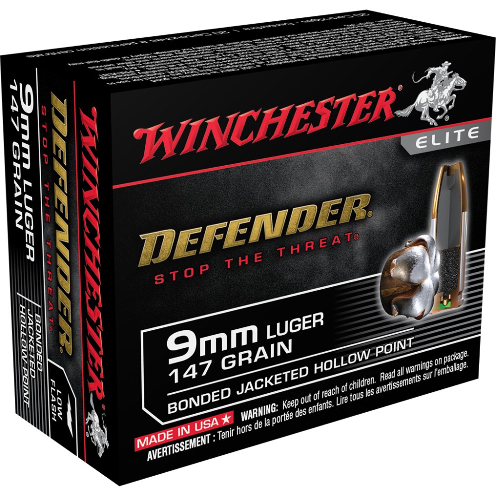Winchester Ammo S9MMPDB1 PDX Defense 9mm Luger 147 gr Bonded Jacket Hollow Point 20 Per Box/ 10 Cs - Winchester - 9mm Luger