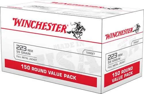 Winchester USA .223 Remington 55 Grain FMJ 150rd Case Rifle Ammo (USA223L1) - Winchester - 223 Rem