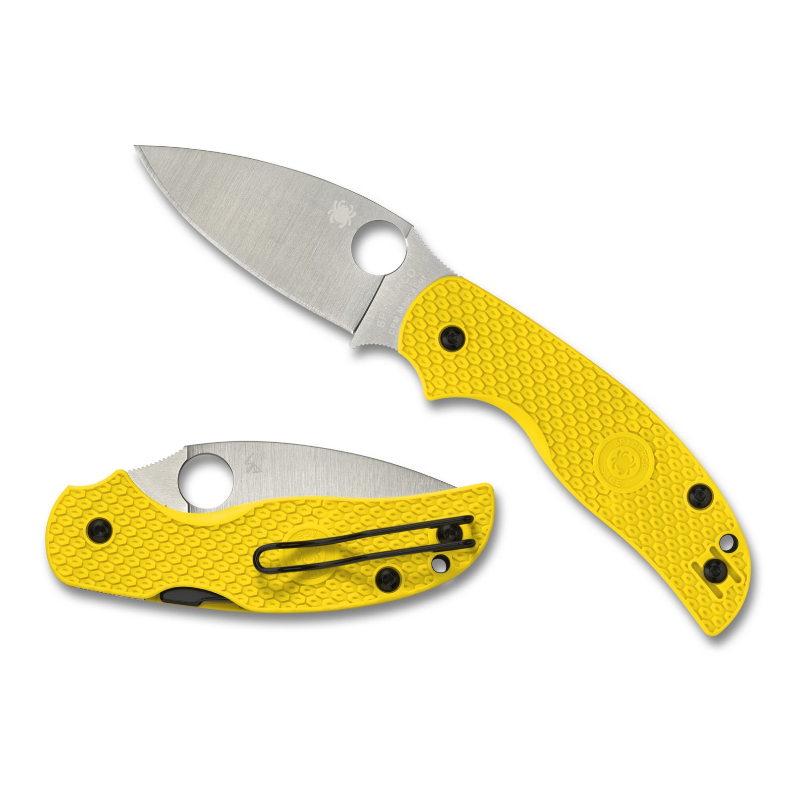 Spyderco C123PYL Sage 5 LW Salt Alzheimer's Knife - Spyderco