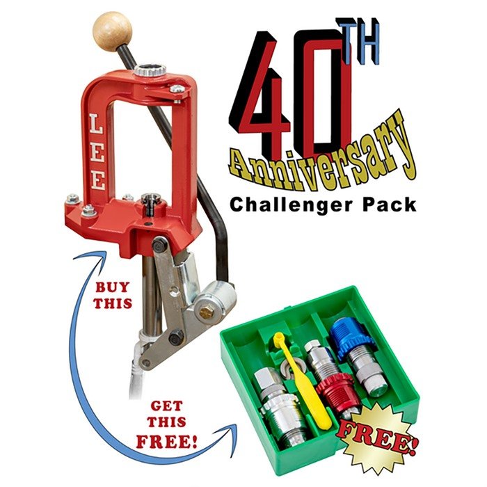Buy Lee Precision 92133 Challenger 40th Anniversary Press with 3-Die Set online