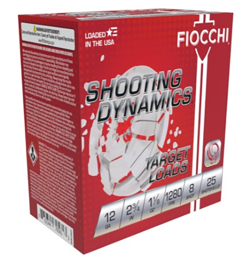 Buy Fiocchi 12SDHV8 12ga 2-3/4" 1-1/8oz #8 Target Loads 1280FPS 250 Rounds online