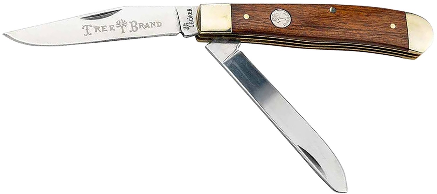 Buy Boker 110832 Trapper 2.0 D2 Steel Rosewood Tulip Wood Handle Knife online