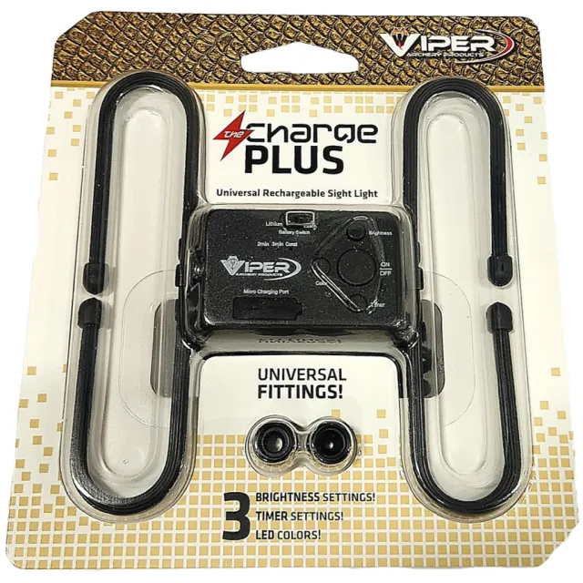 Viper SL-CP-3 Charge Plus Sight Light, 3 Colors, Rechargeable Battery - Viper