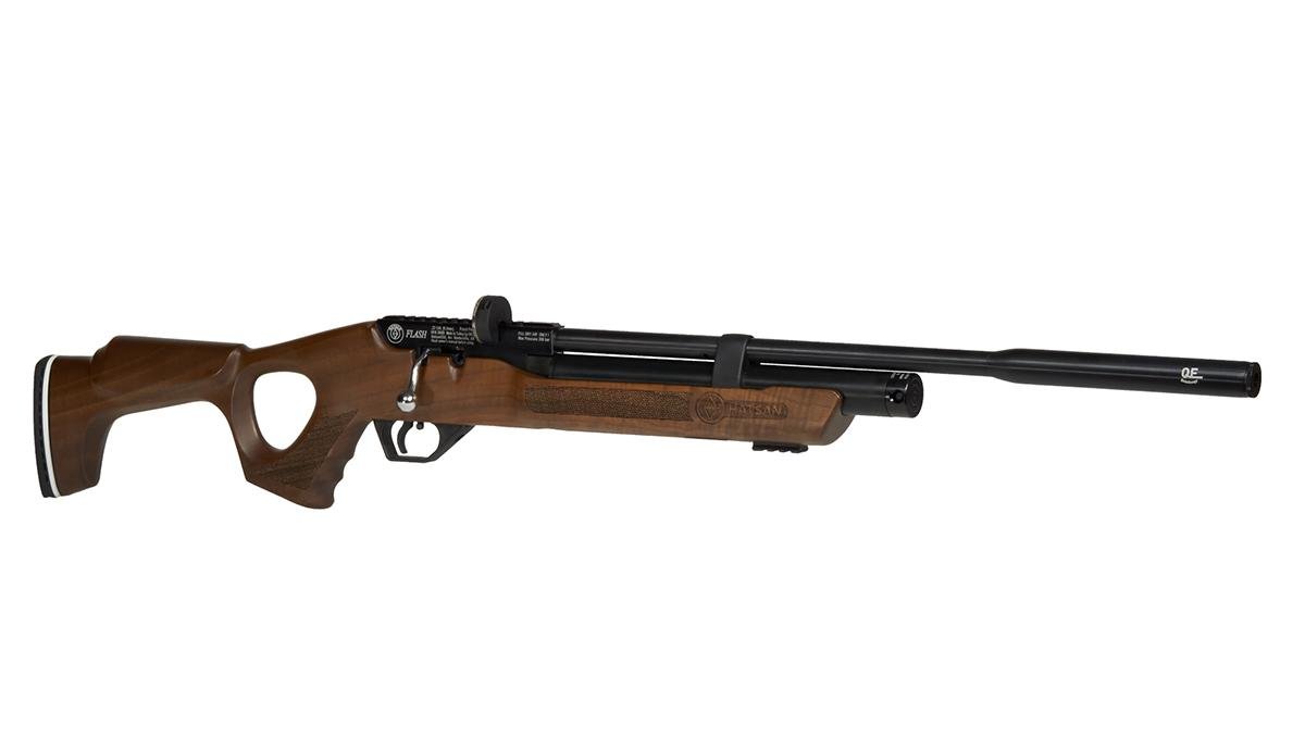 Hatsan HGFLASHW22QE Flash QE .22 PCP Air Rifle 1120 FPS Walnut/Blue - Hatsan - 22 CALIBER
