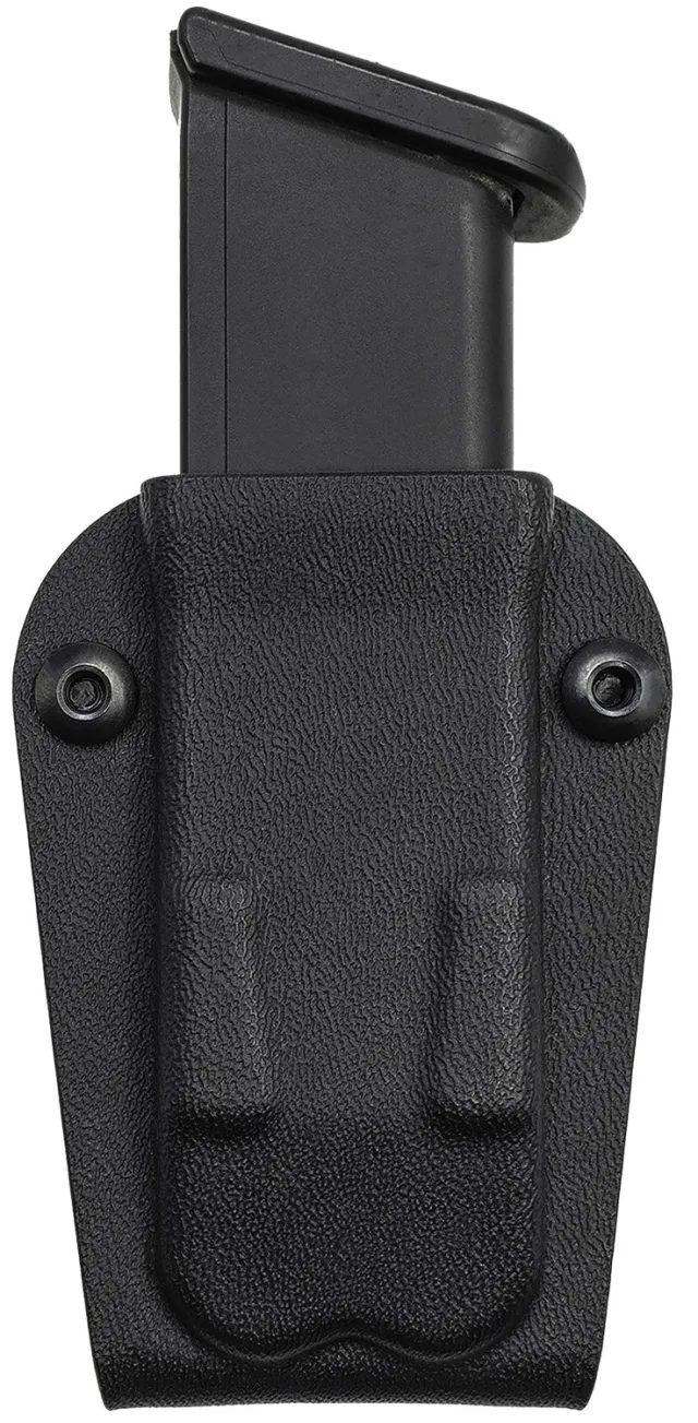 C&G 4002100 Universal Single Stack Mag Holder Black Kydex Belt Clip