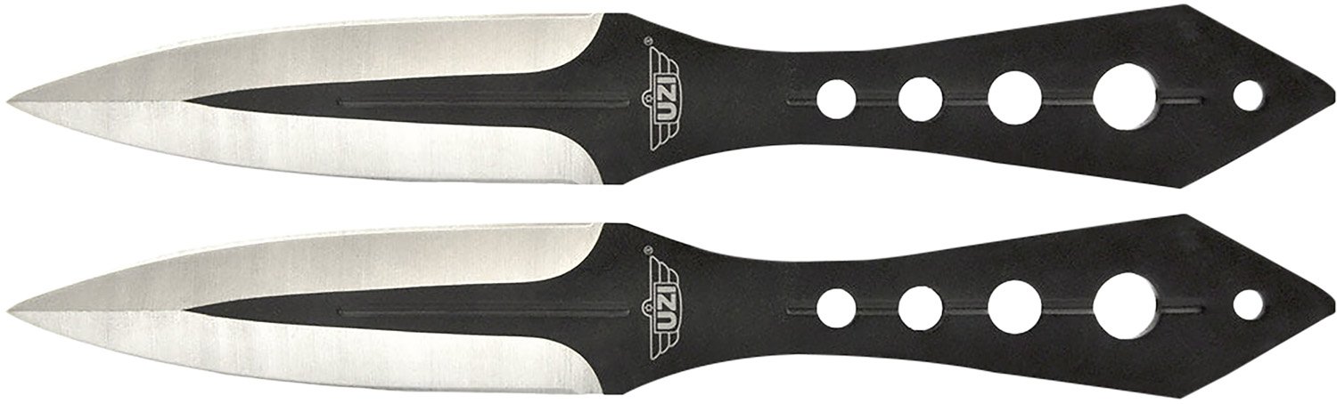 Camp Chef Uzi UZKTRWTZP Throwing Knives Black/Silver 8 - Camp Chef