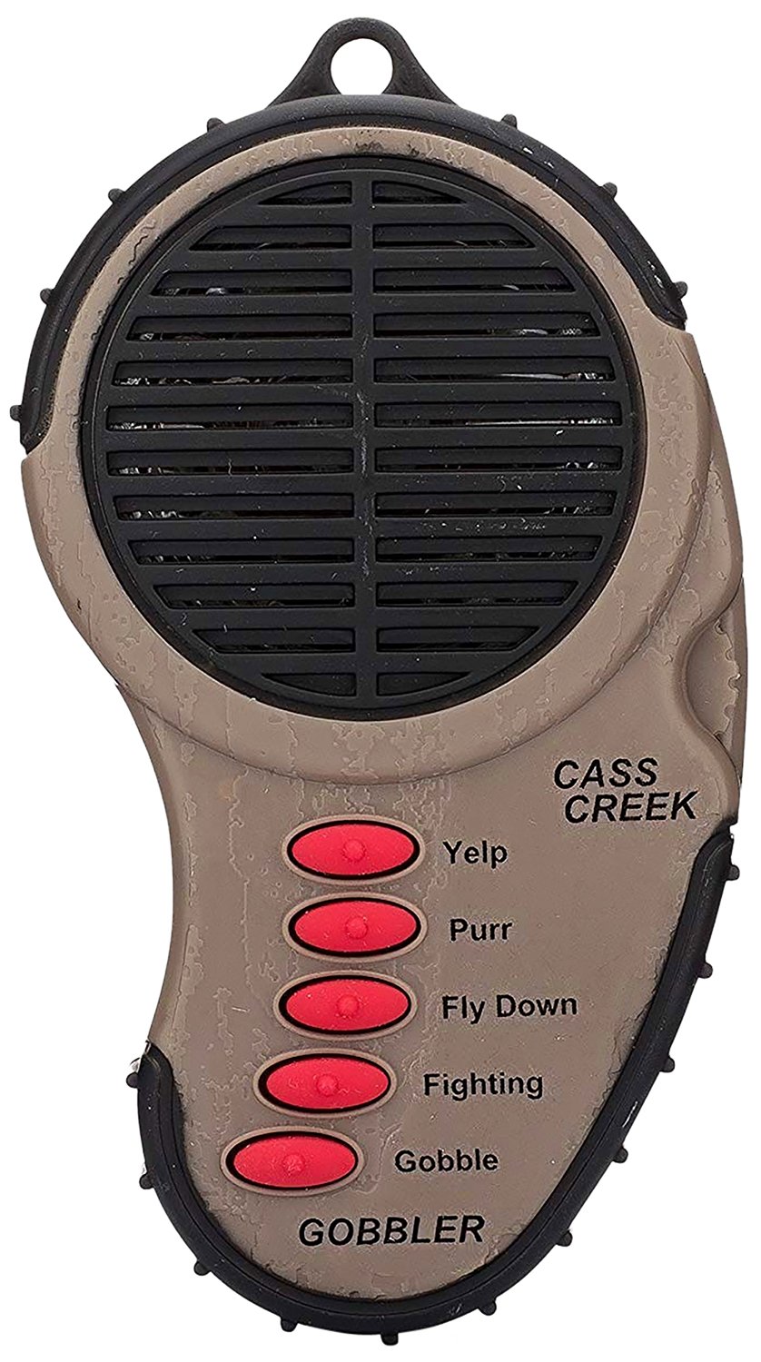 Cass Creek 041 Ergo Spring Gobbler Electronic Game Call, Camo, Belt Clip - CASS