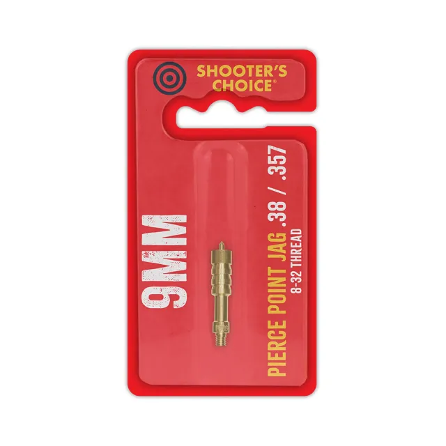 Shooter's Choice Pierce Point Jag 9MM 8-32 Thread Brass - Shooter's Choice - 9MM