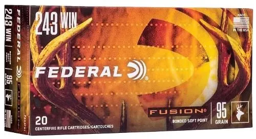 Federal F243TFS1 .243 Win Fusion Tipped .243Win 95gr - Federal Premium Ammunition - 243 Win