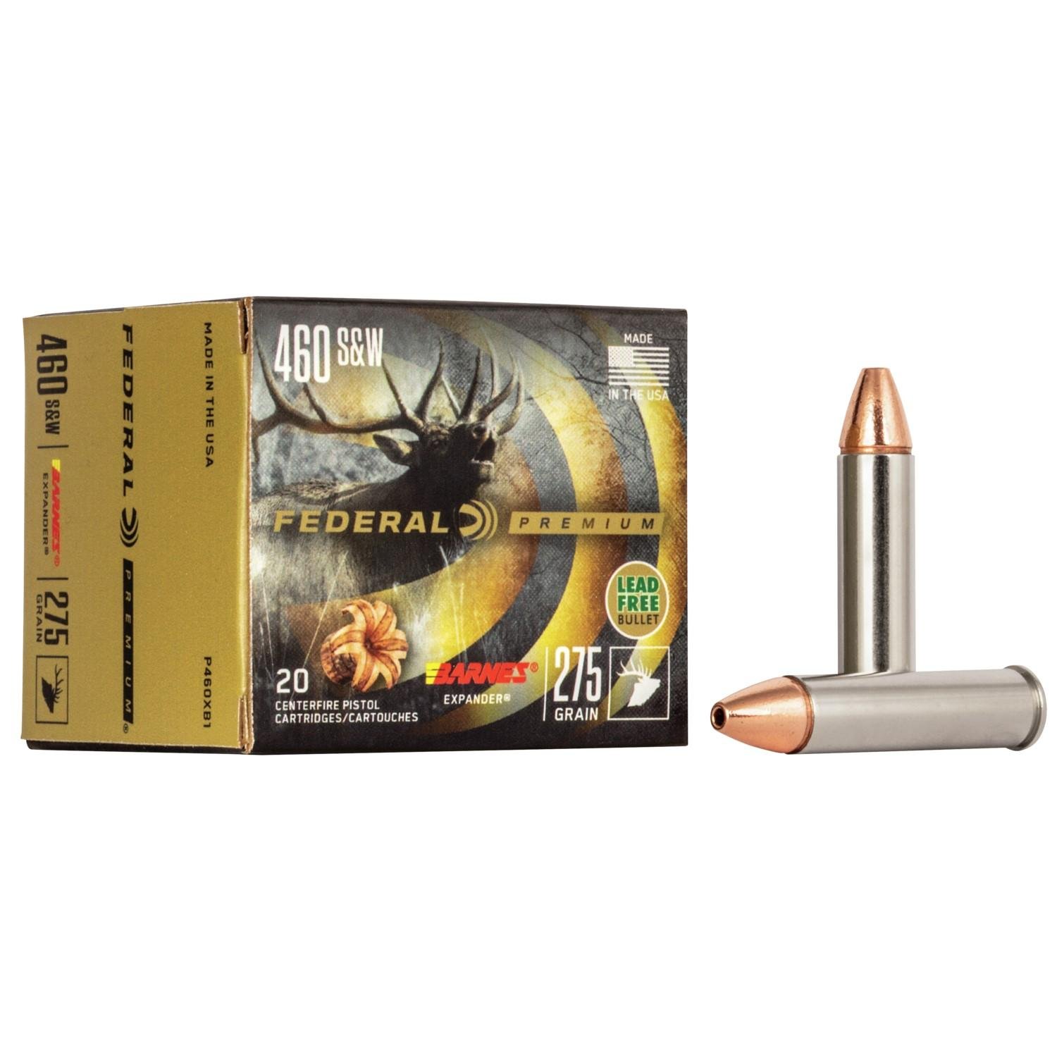 Federal P460XB1 460 S&W Mag 275gr Barnes Expander 20 Rounds Box - Federal Premium Ammunition - 460 S&W Mag