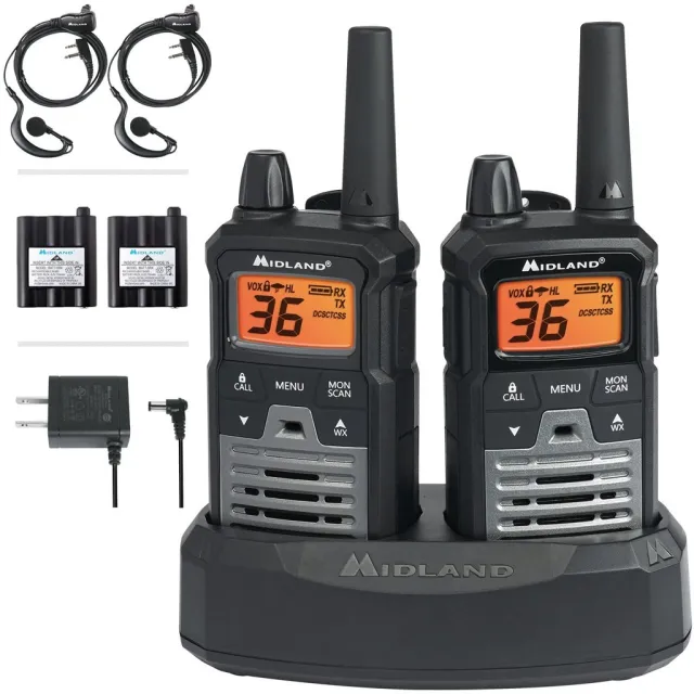 Midland T290VP4 Two-Way Radio 2-Pack 40-Mile Range 22 Channels