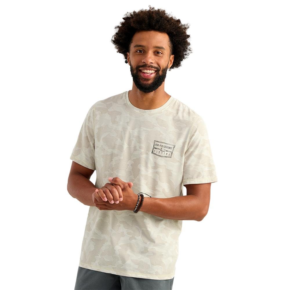 Huk Drift Performance Short Sleeve Shirt Silver Birch Camo S - Marolina DBA HUK