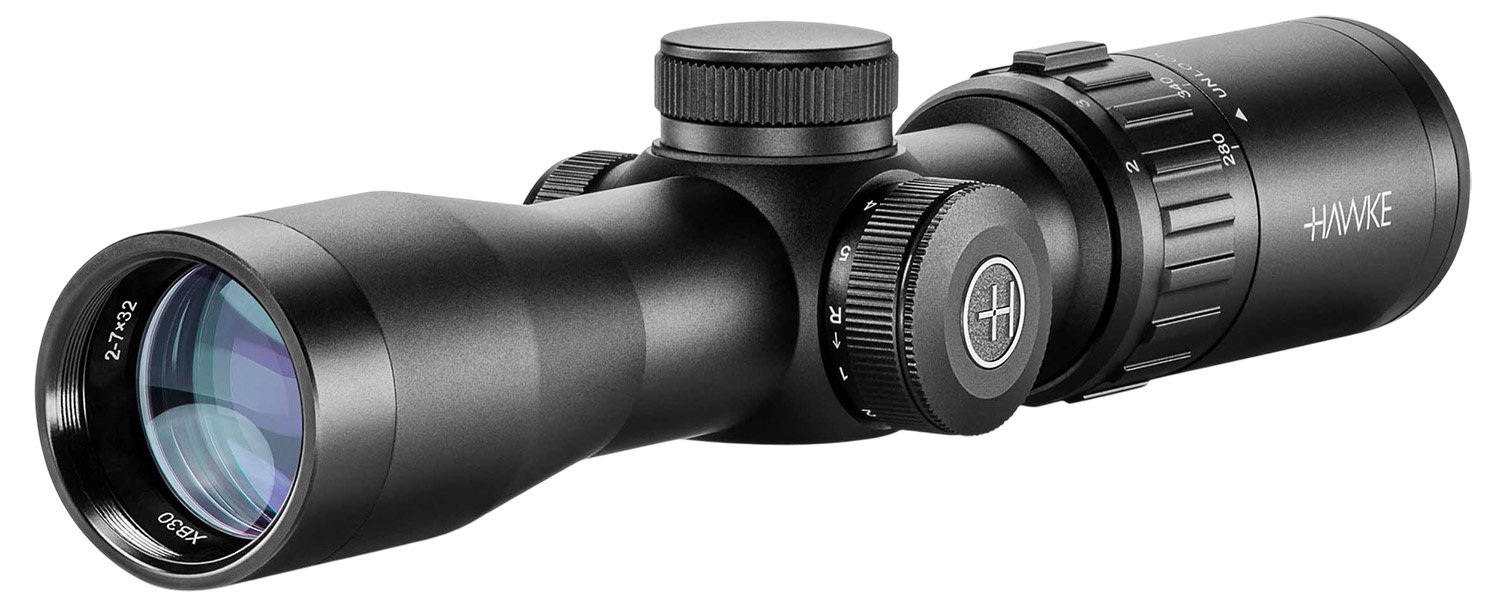 Buy Hawke 12224 XB30 Crossbow Scope 2-7x32 Illuminated Reticle 30mm Tube online