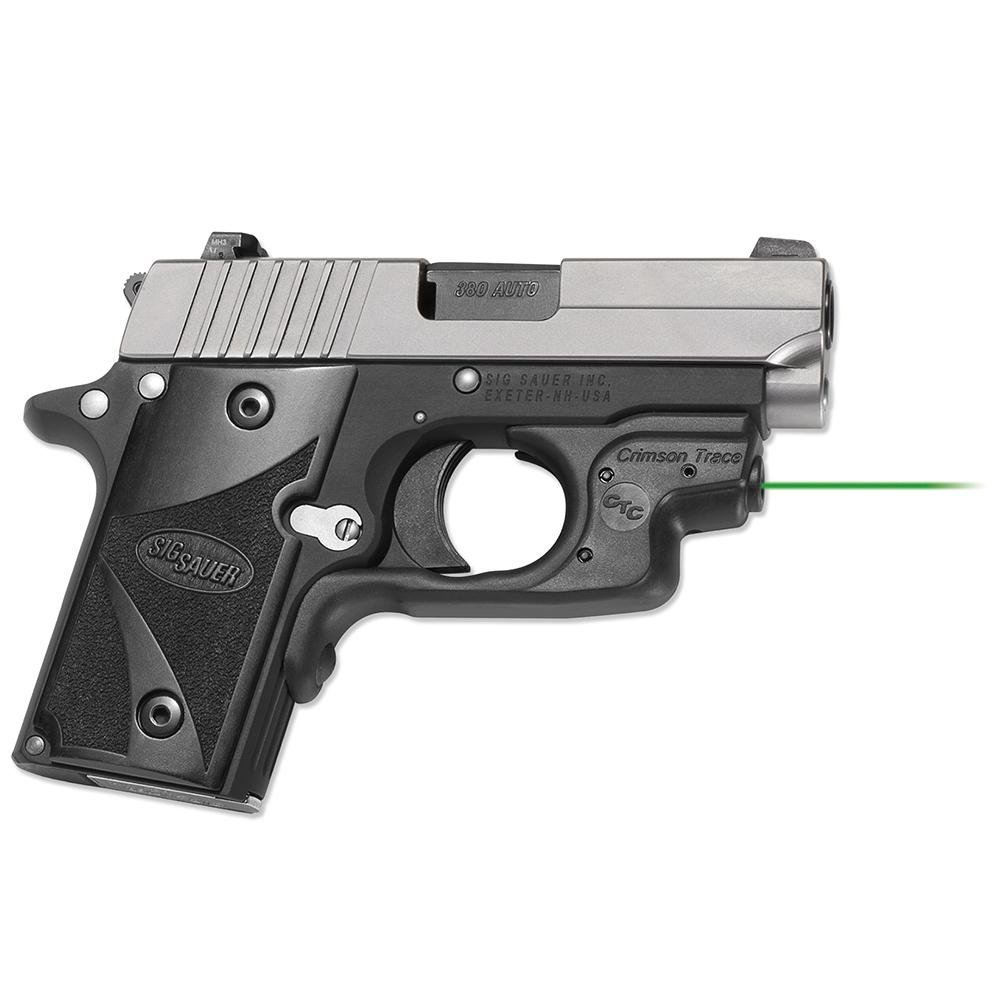 Crimson Trace 0147501 LG-492G Green Laserguard for Sig Sauer P238/P938 - Crimson Trace - 0.50" AT 50 FT