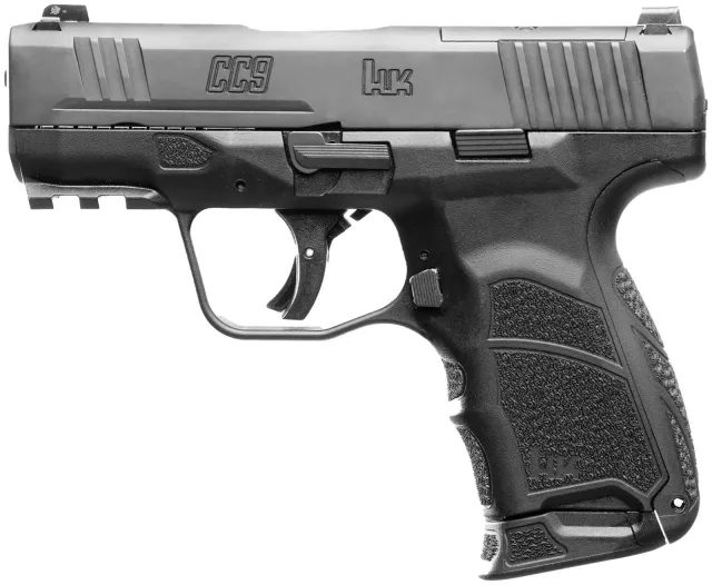 HK CC9 9MM 3.32" Barrel Optic Ready 12RD 10RD Black - HK - 9mm