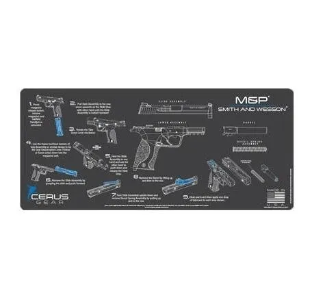 Cerus Gear S&W M&P Instructional 3mm ProMat 12 x 27 - Charcoal Gray