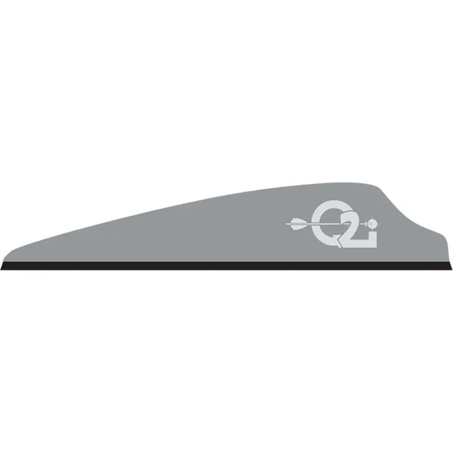 Q2i Q06040 Fusion X-II Vanes Grey 2.5" 100pk Lightweight Aerodynamic - Q2i