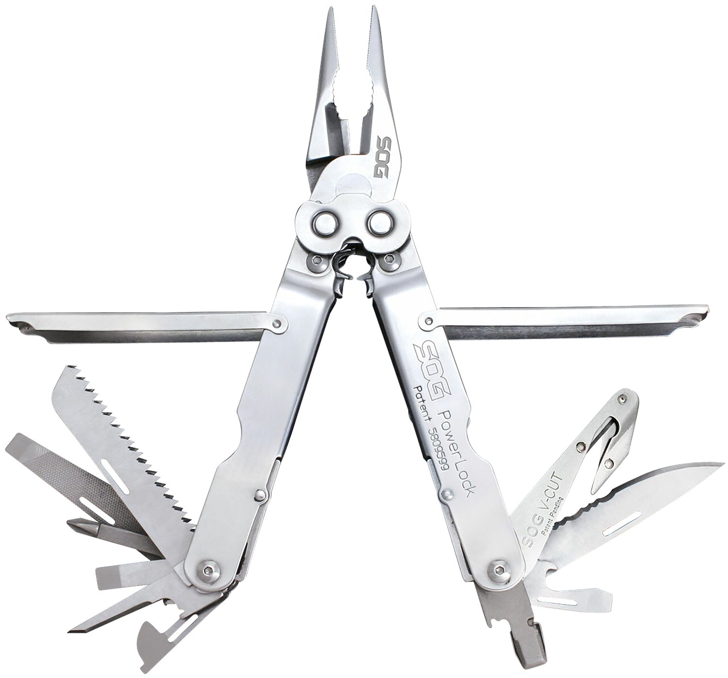 SOG PowerLock V-Cutter Multi-Tool 420 Stainless Steel SOG-S62N-CP - SOG