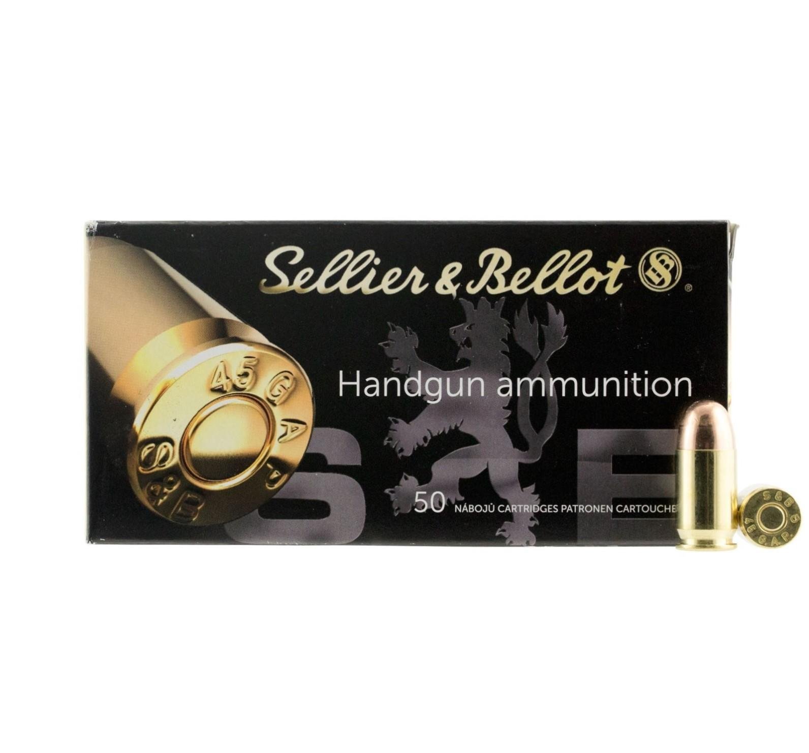 Sellier & Bellot SB45GAP Handgun 45GAP 230gr Full Metal Jacket 50 Per... - Sellier & Bellot - 45 GAP