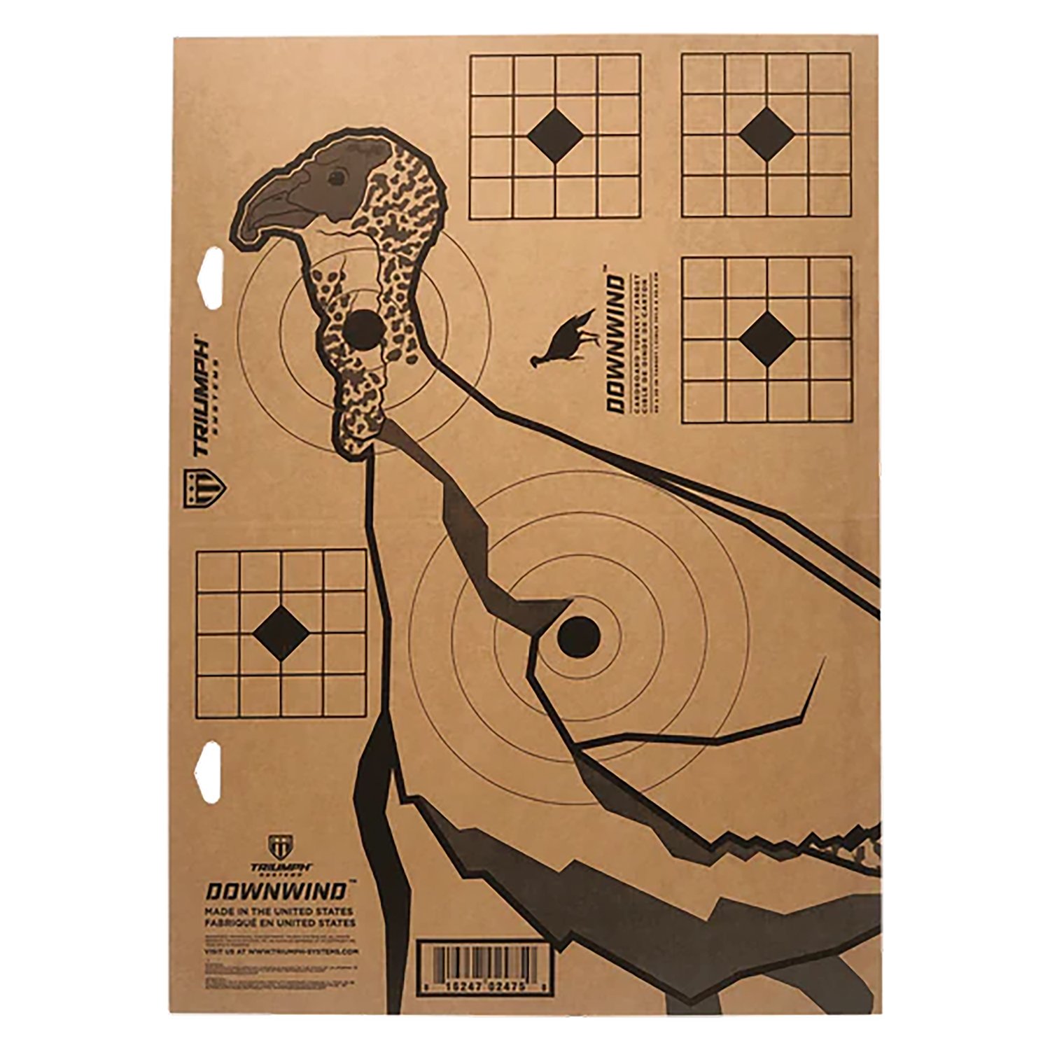 Triumph Systems 020021000 Downwind Turkey Standing Cardboard 24"W x 17"H - Triumph Systems
