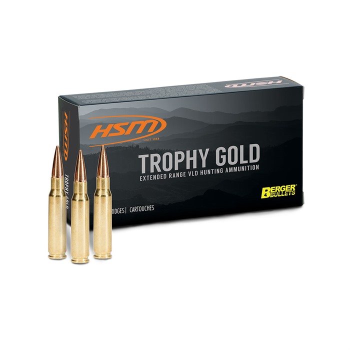 HSM 300WBY168VLD Trophy Gold 300 Wby Mag 168gr VLD 20 Rounds - HSM Ammunition - 300 WEATHERBY MAG