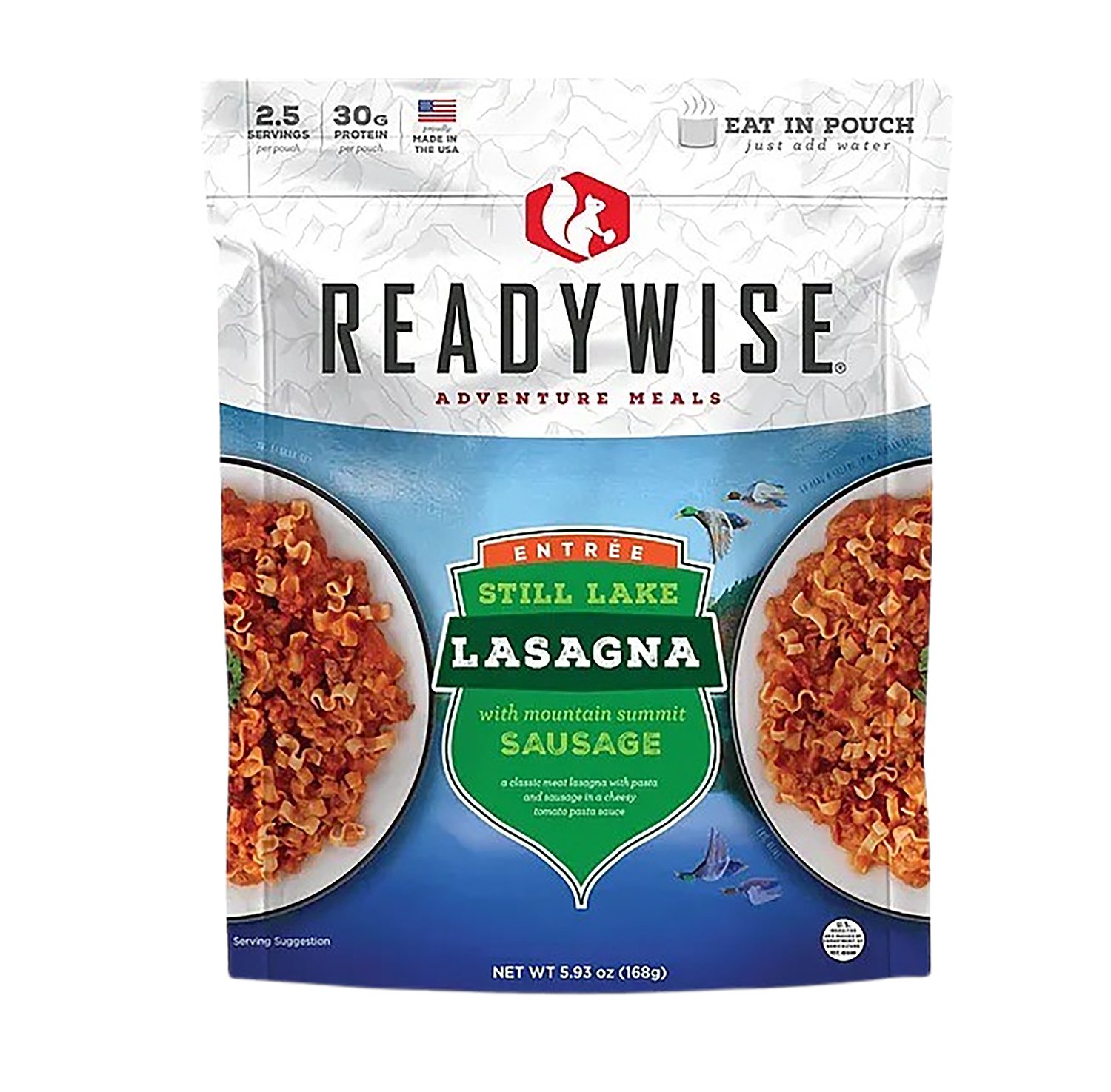 Wise Foods RW05808 Lasagna w/ Beef 2 Servings 6 Per Case - Wise Foods, Inc.