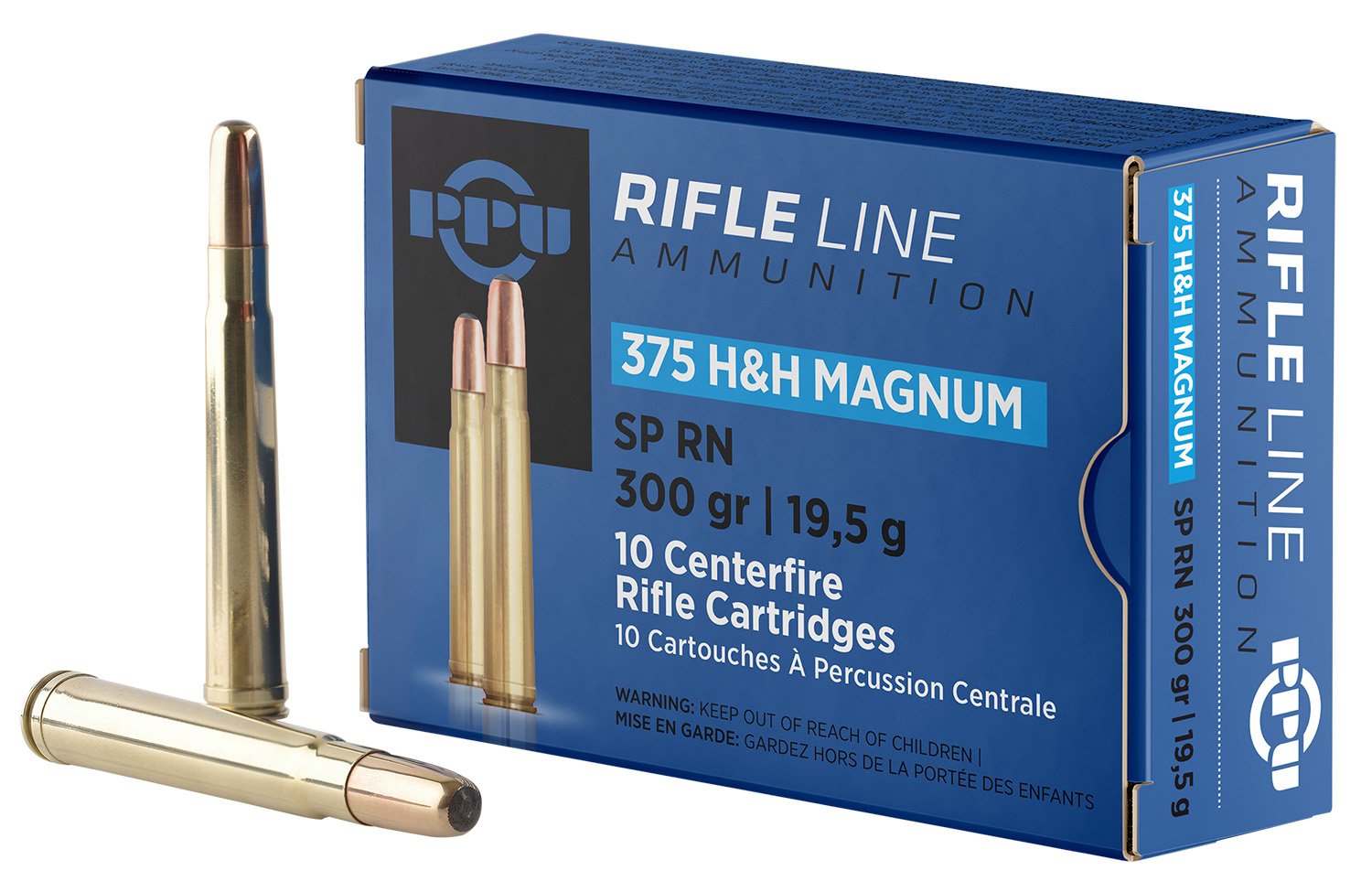 Prvi Partizan PP375S Standard Rifle 375 H&H Mag 300gr Soft Point 10 Box - Prvi Partizan - 375 H&H Mag