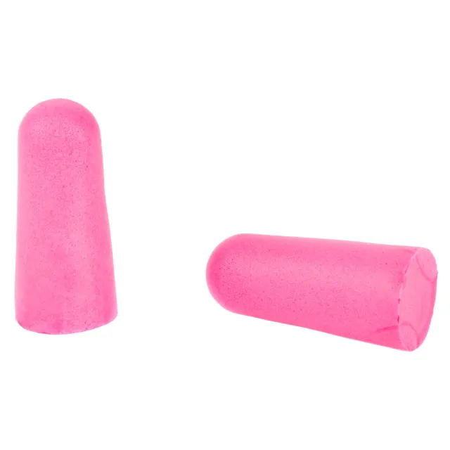 Walker's Foam Ear Plugs 32dB with Aluminum Carry Canister Pink 7 pairs - Walker's