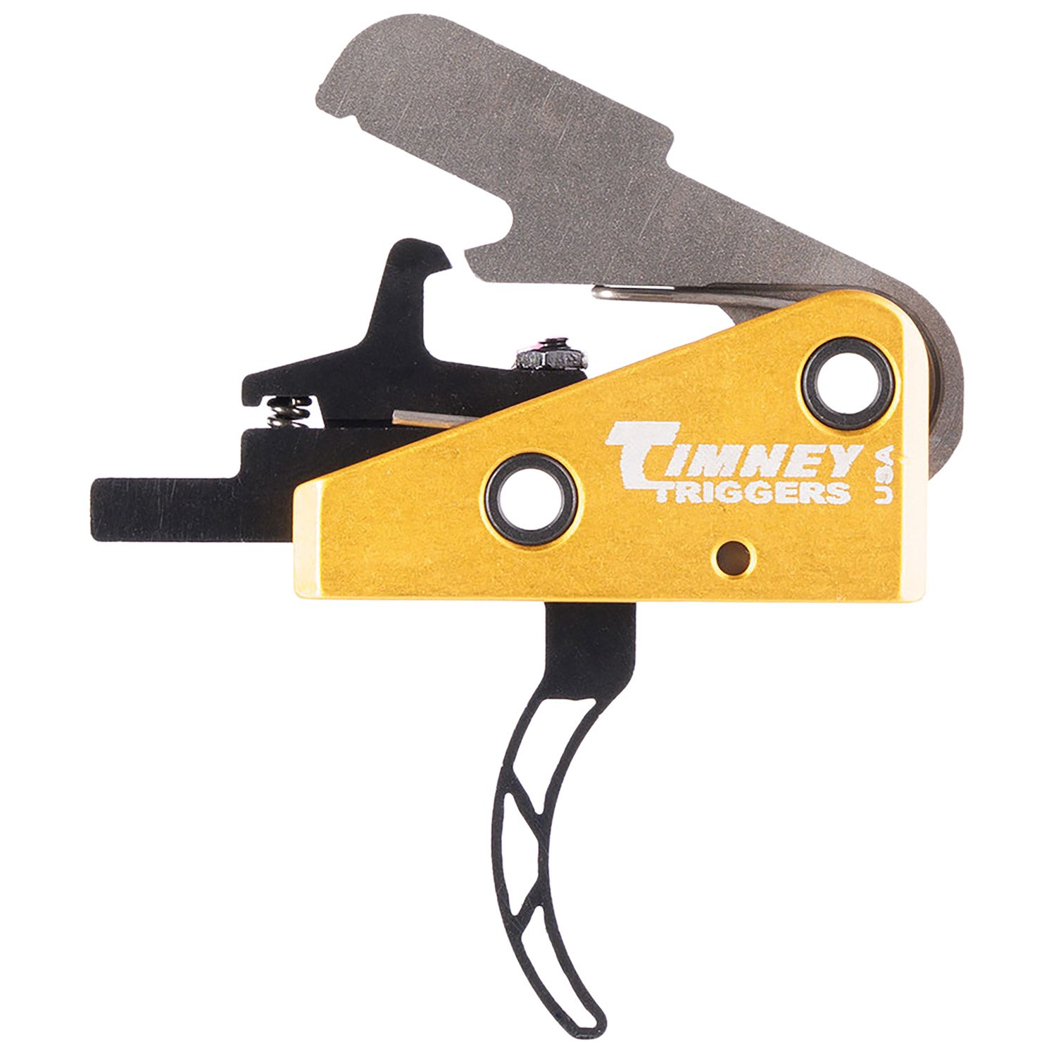 Timney AR-15 661S Trigger 3 lb Pull Black Gold Skeletonized Single Stage - Timney Triggers