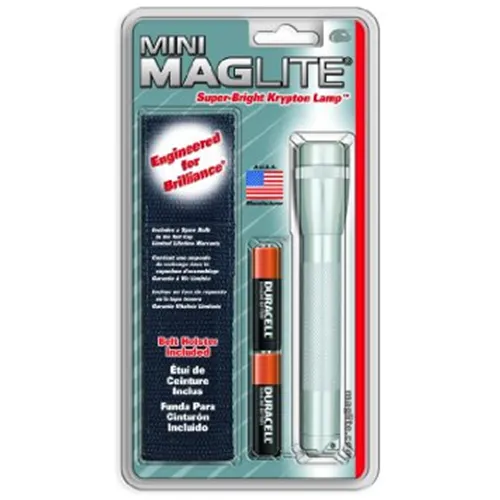 Maglite M2A Mini Mag 2 AA Incandescent Flashlight w/Holster