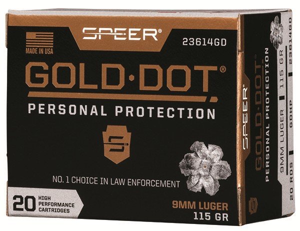 Buy Speer Gold Dot 9mm Luger 115 Grain Hollow Point 20 Rounds per Box online