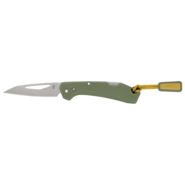 Gerber LST Mini Lichen Green Compact Folding Knife Pocket Clip - Gerber