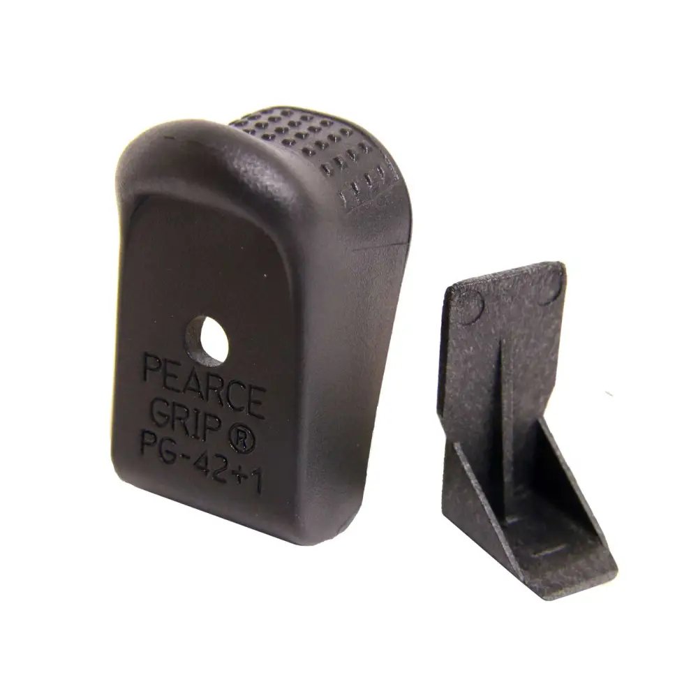 Pearce PG42PLUS1 Extension for Glock 42 .380 ACP Black Polymer 7 Rounds - Pearce Grip - 1RD