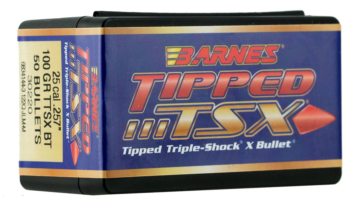 Barnes Tipped TSX .25 Caliber 100 Grain Copper Bullets 50 Count