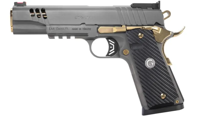 EAA 390199 MC1911 Negotiator 45 ACP 5" Titanium Nitrate Semi-Auto - EAA - 45 ACP