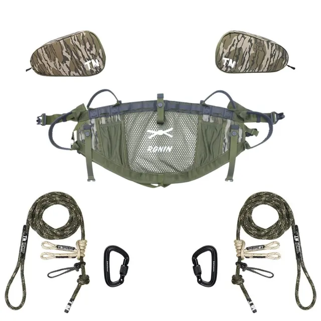 Timber Ninja Outdoors Ronin Saddle Starter Kit Regular Up To 36 Mossy Oak Bottomland - Timber Ninja Outdoors