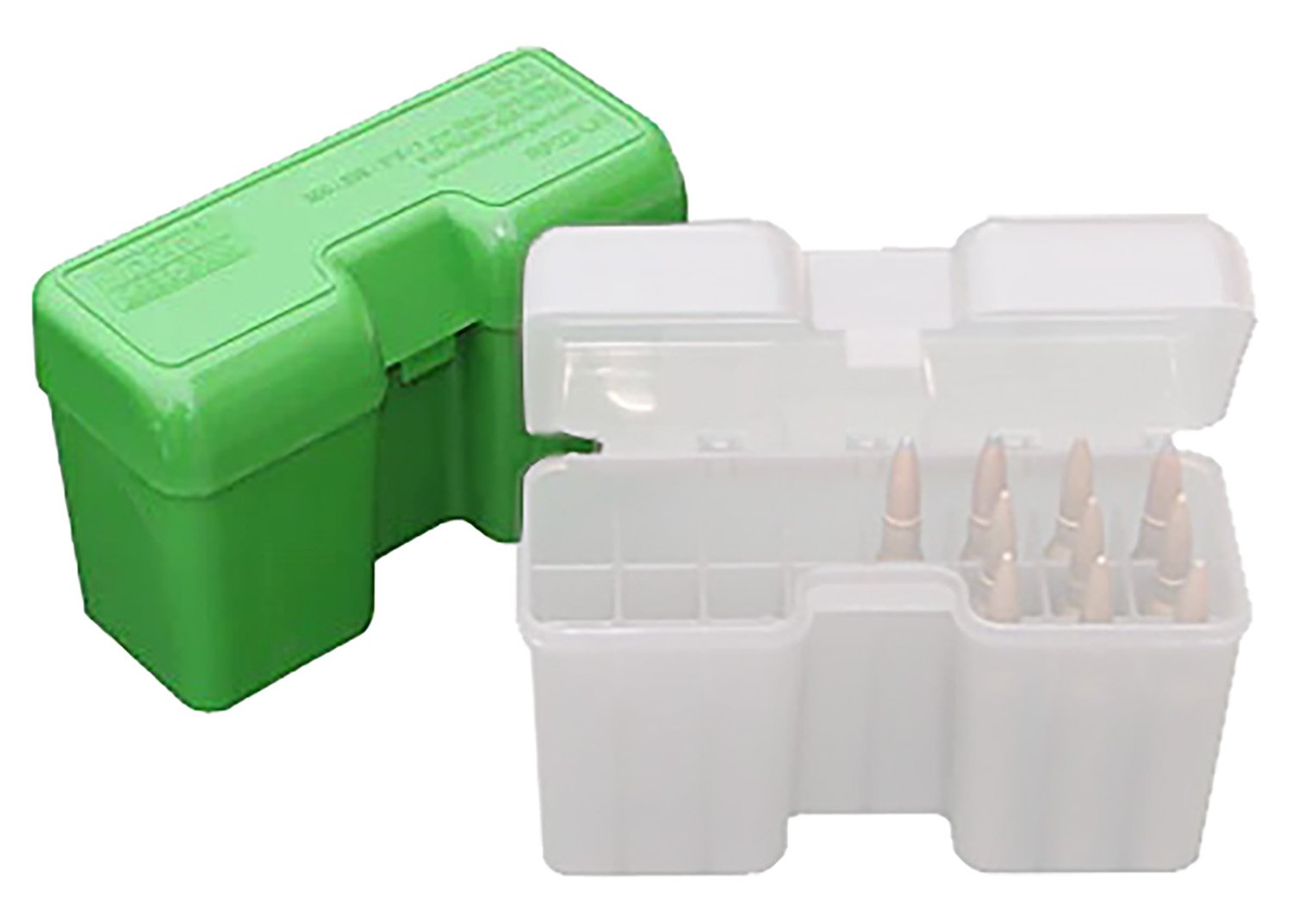 MTM 22 Round Green Flip-Top Ammo Box for 338 WSM, 45-70, 450 Marlin - MTM Case-Gard