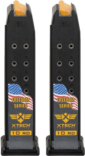 XTech Tactical XT3032102 Magazine Glock 19 10RD Freedom 2 Pack - XTech Tactical