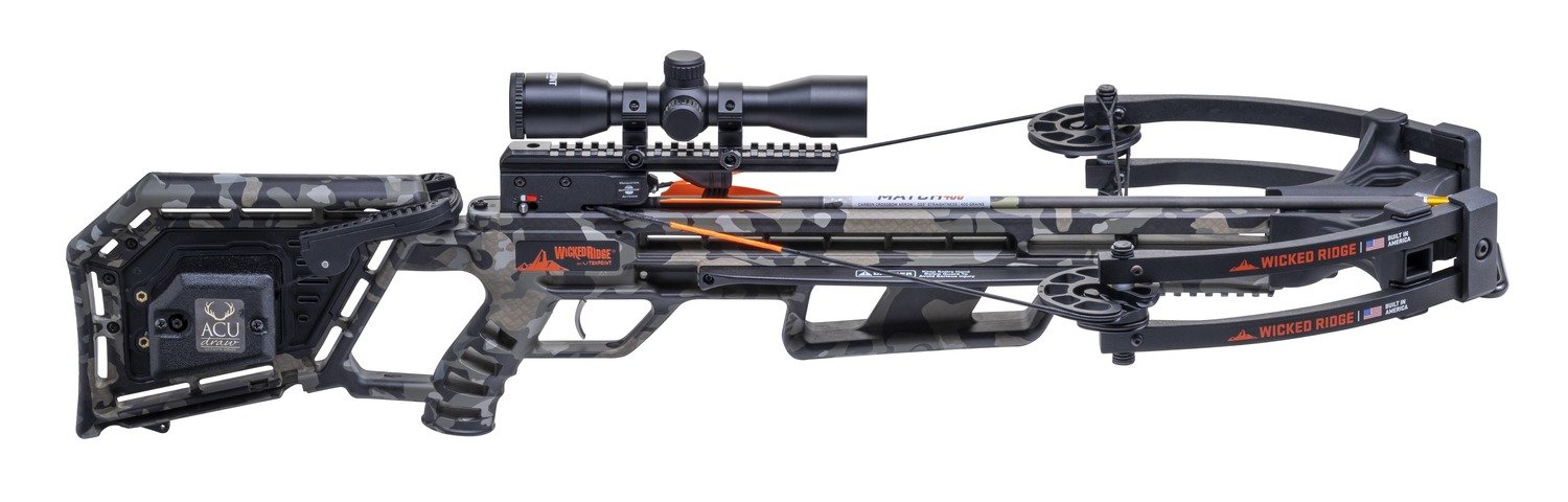Wicked Ridge Commander 400 Crossbow Package ACUdraw ProView 400 Scope Peak Camo - WICK