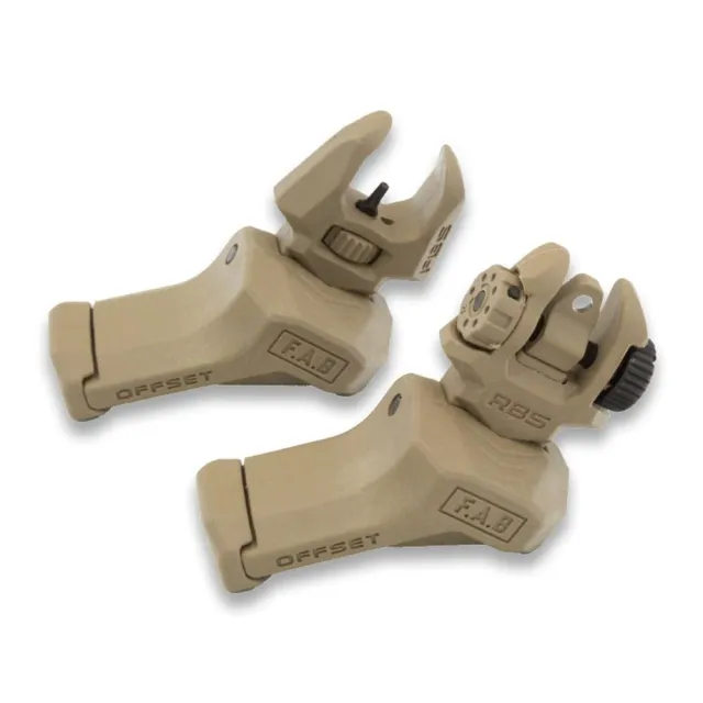 Buy FAB DEFENSE INC. FRBS Offset Rifle Sights Kit Tan Finish online