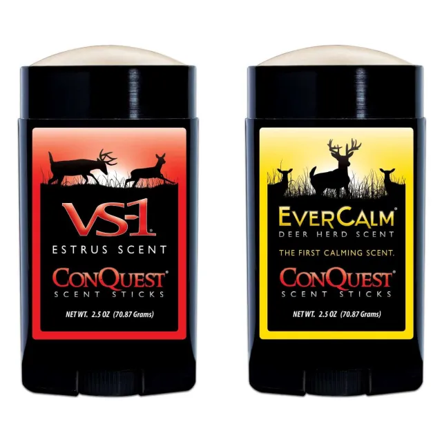 ConQuest 1240 EverCalm Scent Stick Hunters Pack with VS-1 Estrus Attractant - ConQuest