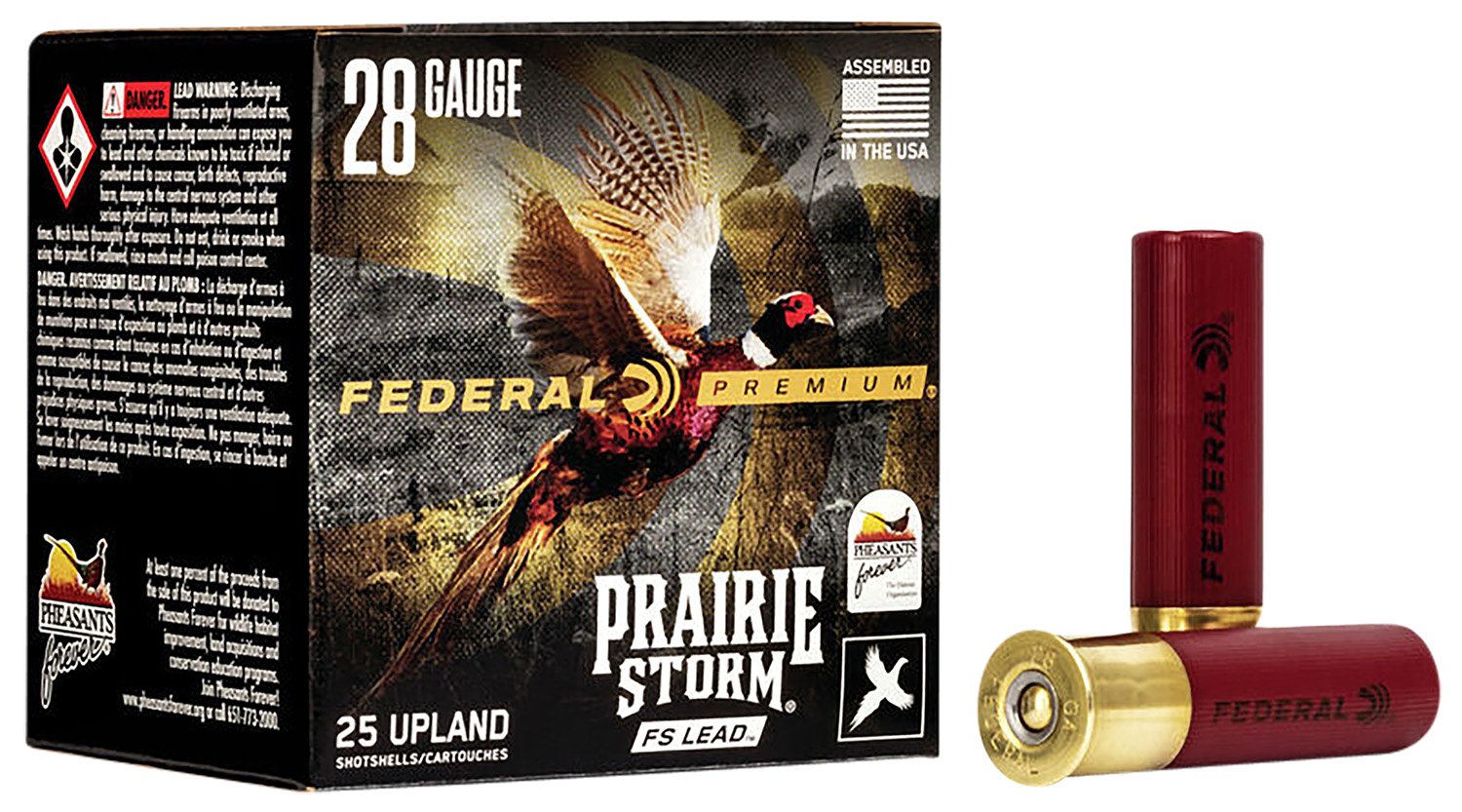 Federal Premium Prairie Storm PFX289FS6 28 Gauge 2.75" 13/16 oz #6 Shot - Federal Premium Ammunition - 28 GAUGE 2.75"