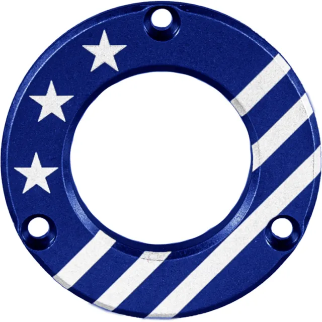 Axcel Driver Hubcap Blue Engraved Patriotic Theme ADVR-HUB-BLUSA - Axcel