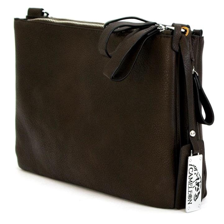 Cameleon 49148 Iris Concealed Carry Purse, Vegan Leather, Burnt Umber - Rugged Rare