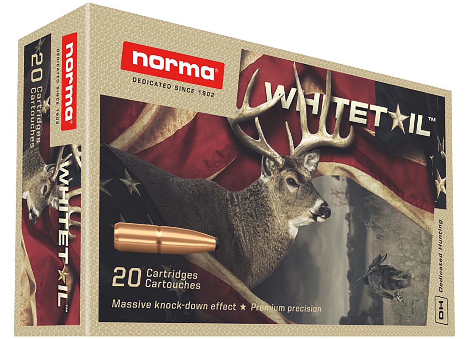 Buy Norma Ammunition 20166492 Dedicated Hunting Whitetail 6.5Creedmoor 140gr online