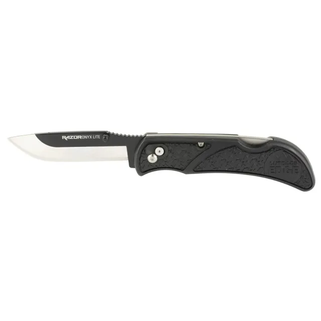 Outdoor Edge OX30C Onyx Lite 3" Folding Knife 420J2 SS Black Handle - Outdoor Edge