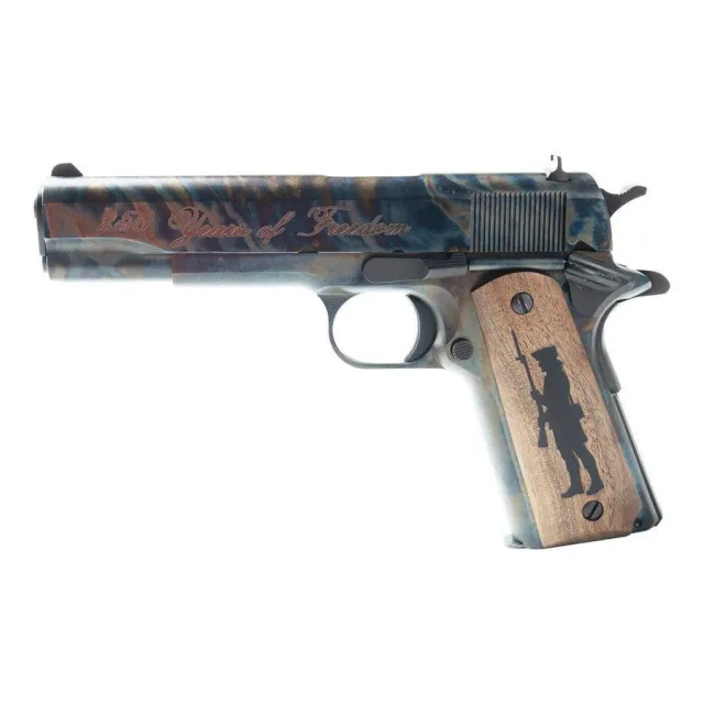 Colt 250 Years of Freedom 1911 Gov't Model Handgun .45 ACP 7rd Magazine 5 Barrel Case Hardened Limited 1/50